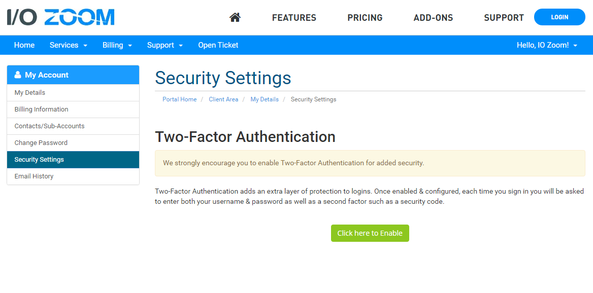 two factor authentication