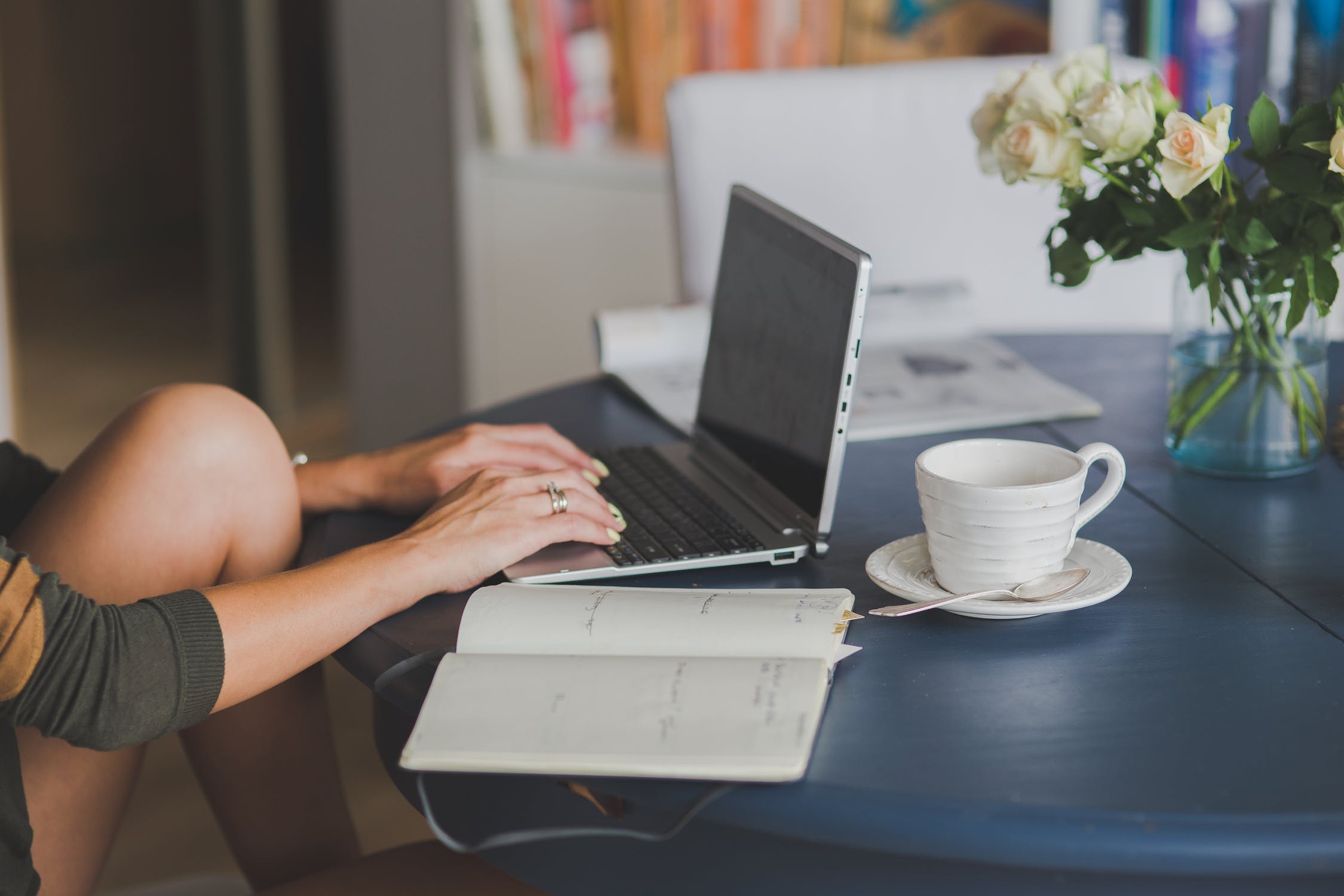 woman working